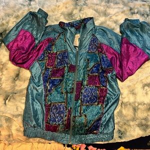 Vintage Basic Editions Blue Windbreaker